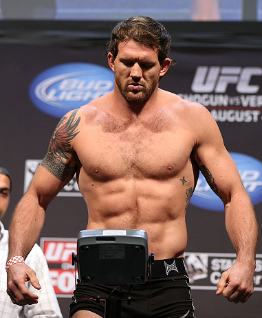 LOS ANGELES - AUGUST 03: Ryan Bader makes weight during the UFC on FOX weigh in at Staples Center on August 3, 2012 in Los Angeles, California. (Photo by Josh Hedges/Zuffa LLC/Zuffa LLC via Getty Images)