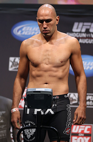 LOS ANGELES - AUGUST 03: Brandon Vera makes weight during the UFC on FOX weigh in at Staples Center on August 3, 2012 in Los Angeles, California. (Photo by Josh Hedges/Zuffa LLC/Zuffa LLC via Getty Images)