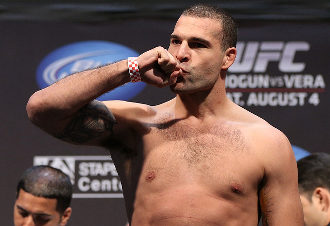 LOS ANGELES - AUGUST 03: Mauricio ''Shogun'' Rua makes weight during the UFC on FOX weigh in at Staples Center on August 3, 2012 in Los Angeles, California. (Photo by Josh Hedges/Zuffa LLC/Zuffa LLC via Getty Images)