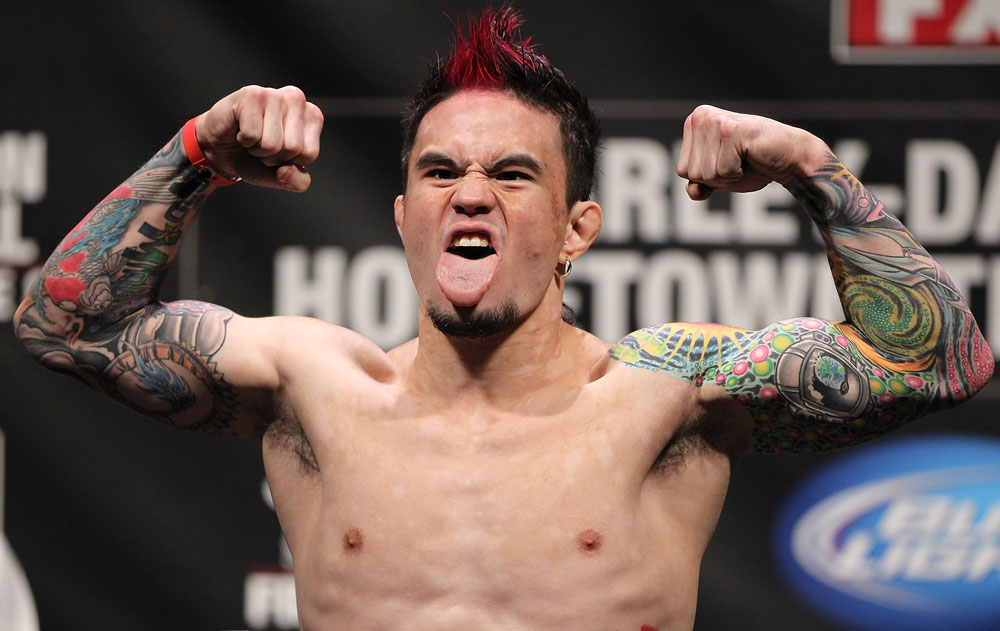 SUNRISE, FL - JUNE 07:   Scott Jorgensen makes weight during the UFC on FX 3 official weigh in at Bank Atlantic Center on June 7, 2012 in Sunrise, Florida.  (Photo by Josh Hedges/Zuffa LLC/Zuffa LLC via Getty Images)