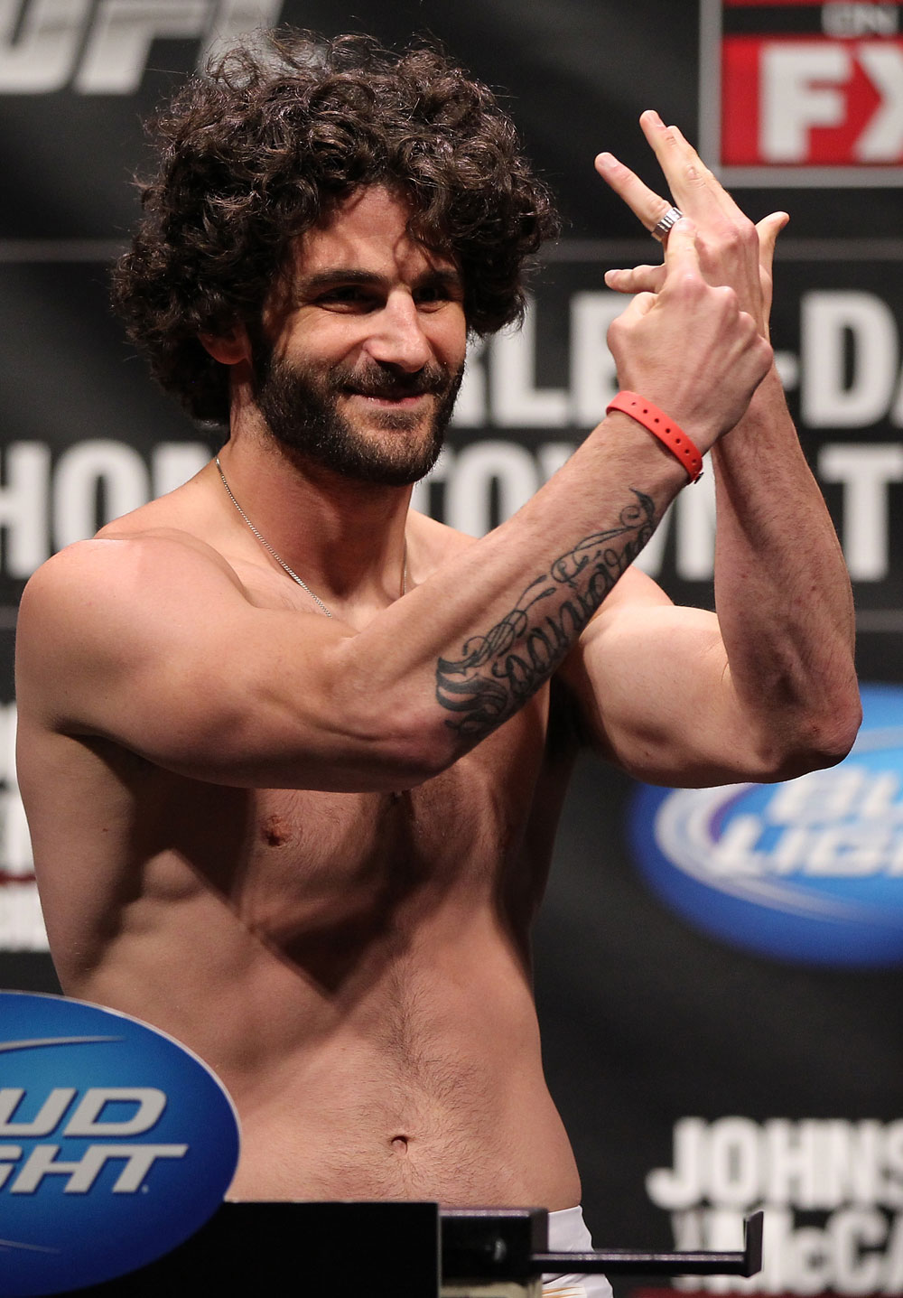 SUNRISE, FL - JUNE 07:   Charlie Brenneman makes weight during the UFC on FX 3 official weigh in at Bank Atlantic Center on June 7, 2012 in Sunrise, Florida.  (Photo by Josh Hedges/Zuffa LLC/Zuffa LLC via Getty Images)