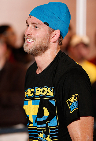 SEATTLE, WA - DECEMBER 05:  Alexander Gustafsson works out for fans and media during the UFC on FOX open workouts on December 5, 2012  at the Grand Hyatt Seattle in Seattle, Washington.  (Photo by Josh Hedges/Zuffa LLC/Zuffa LLC via Getty Images)