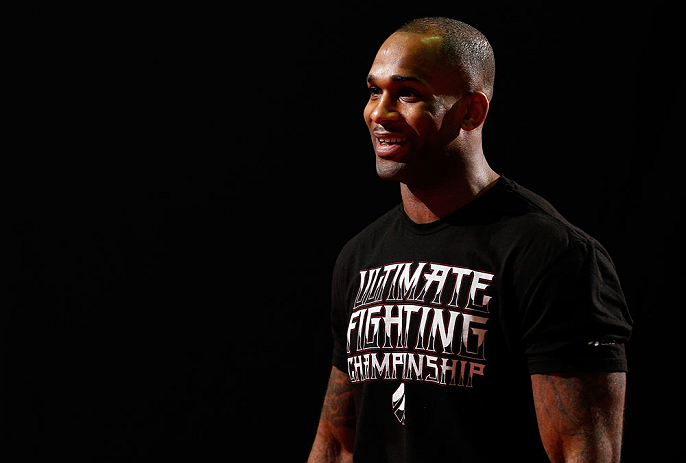 LONDON, ENGLAND - FEBRUARY 13: Jimi Manuwa conducts an open training session for media on February 13, 2013 at Hooks Gym in London, England. (Photo by Josh Hedges/Zuffa LLC/Zuffa LLC via Getty Images)