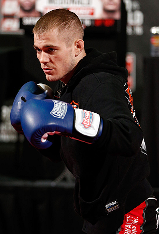 LONDON, ENGLAND - FEBRUARY 13: Michael McDonald conducts an open training session for media on February 13, 2013 at Hooks Gym in London, England. (Photo by Josh Hedges/Zuffa LLC/Zuffa LLC via Getty Images)