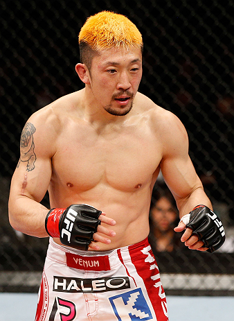SAITAMA, JAPAN - MARCH 03:  Mizuto Hirota stands in the Octagon during his featherweight fight against Rani Yahya during the UFC on FUEL TV event at Saitama Super Arena on March 3, 2013 in Saitama, Japan.  (Photo by Josh Hedges/Zuffa LLC/Zuffa LLC via Getty Images)