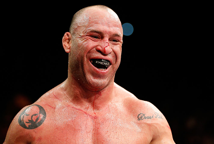 SAITAMA, JAPAN - MARCH 03:  Wanderlei Silva reacts after knocking out Brian Stann in their light heavyweight fight during the UFC on FUEL TV event at Saitama Super Arena on March 3, 2013 in Saitama, Japan.  (Photo by Josh Hedges/Zuffa LLC/Zuffa LLC via Getty Images)