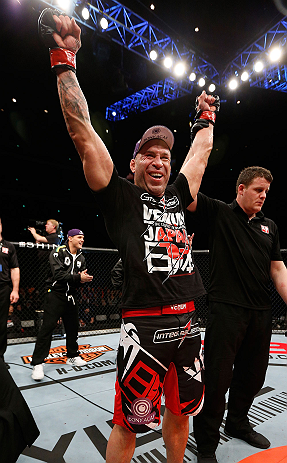 SAITAMA, JAPAN - MARCH 03:  Wanderlei Silva reacts after knocking out Brian Stann in their light heavyweight fight during the UFC on FUEL TV event at Saitama Super Arena on March 3, 2013 in Saitama, Japan.  (Photo by Josh Hedges/Zuffa LLC/Zuffa LLC via Getty Images)