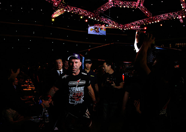 SAITAMA, JAPAN - MARCH 03:  Wanderlei Silva exits the arena after knocking out Brian Stann in their light heavyweight fight during the UFC on FUEL TV event at Saitama Super Arena on March 3, 2013 in Saitama, Japan.  (Photo by Josh Hedges/Zuffa LLC/Zuffa LLC via Getty Images)