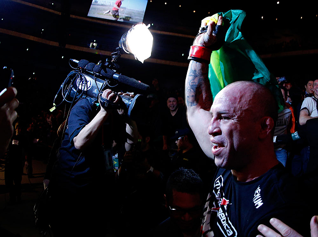 SAITAMA, JAPAN - MARCH 03:  Wanderlei Silva exits the arena after knocking out Brian Stann in their light heavyweight fight during the UFC on FUEL TV event at Saitama Super Arena on March 3, 2013 in Saitama, Japan.  (Photo by Josh Hedges/Zuffa LLC/Zuffa LLC via Getty Images)