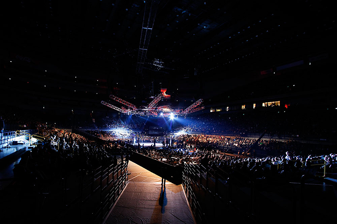 SAITAMA, JAPAN - MARCH 03:  A general view of the arena during the UFC on FUEL TV event at Saitama Super Arena on March 3, 2013 in Saitama, Japan.  (Photo by Josh Hedges/Zuffa LLC/Zuffa LLC via Getty Images)