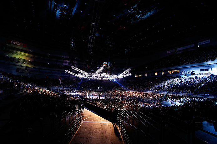SAITAMA, JAPAN - MARCH 03:  A general view of the arena during the UFC on FUEL TV event at Saitama Super Arena on March 3, 2013 in Saitama, Japan.  (Photo by Josh Hedges/Zuffa LLC/Zuffa LLC via Getty Images)