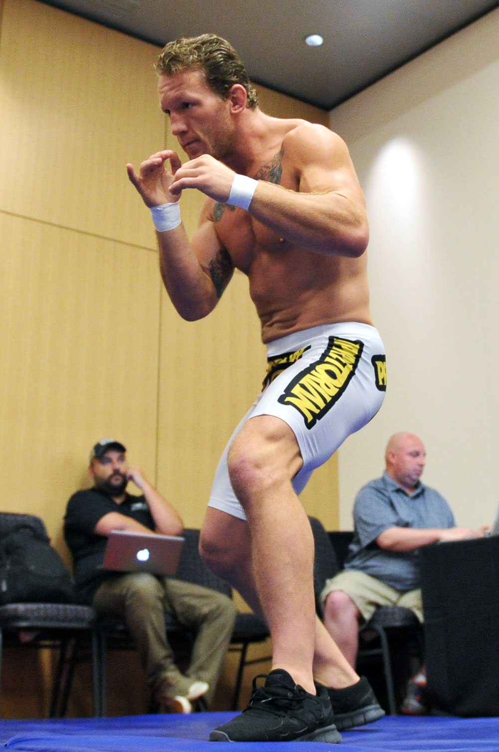 ATLANTIC CITY, NJ - JUNE 20: Gray Maynard trains during an open workout prior to UFC on FX at Revel Casino in Atlantic City, New Jersey. (Photo by Drew Hallowell/Zuffa LLC/Zuffa LLC via Getty Images)