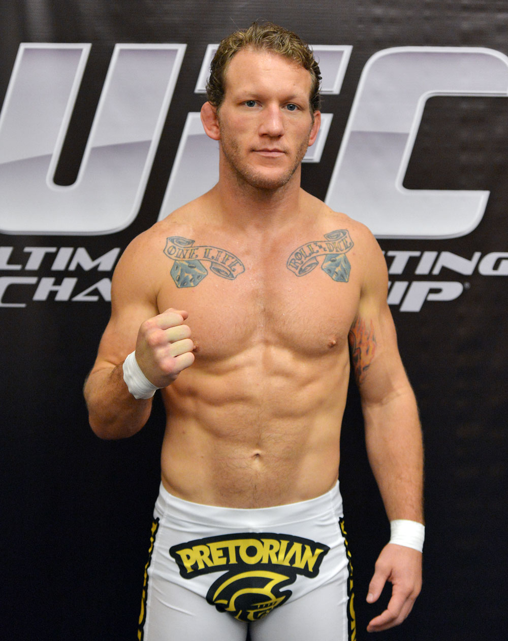 ATLANTIC CITY, NJ - JUNE 20: Gray Maynard poses for a photograph after an open workout prior to UFC on FX at Revel Casino in Atlantic City, New Jersey. (Photo by Drew Hallowell/Zuffa LLC/Zuffa LLC via Getty Images)