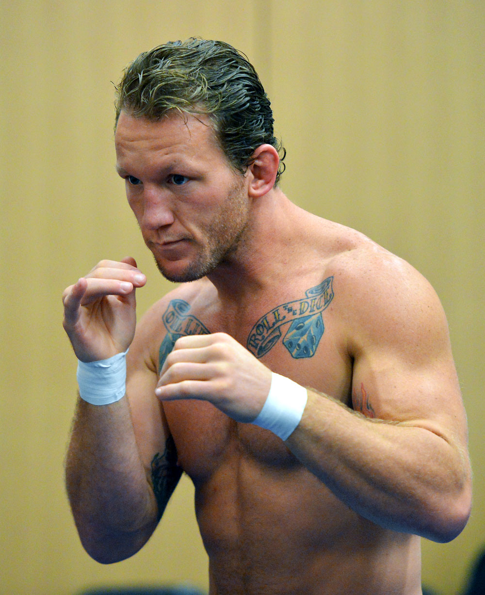 ATLANTIC CITY, NJ - JUNE 20: Gray Maynard trains during an open workout prior to UFC on FX at Revel Casino in Atlantic City, New Jersey. (Photo by Drew Hallowell/Zuffa LLC/Zuffa LLC via Getty Images)