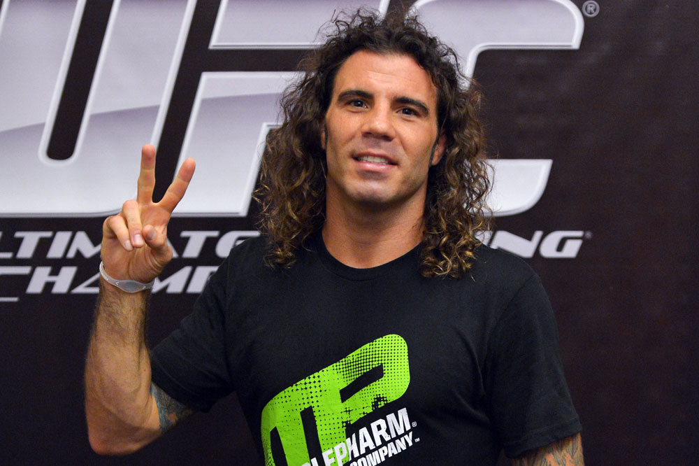 ATLANTIC CITY, NJ - JUNE 20: Clay Guida poses for a photograph after an open workout prior to UFC on FX at Revel Casino in Atlantic City, New Jersey. (Photo by Drew Hallowell/Zuffa LLC/Zuffa LLC via Getty Images)