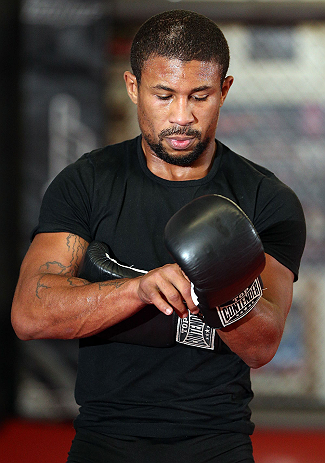MINNEAPOLIS, MN - OCTOBER 02: Marcus LeVesseur works out for media and fans during an open training session at Cellar Kickboxing and Martial Arts on October 2, 2012 in Minneapolis, Minnesota. (Photo by Josh Hedges/Zuffa LLC/Zuffa LLC via Getty Images)