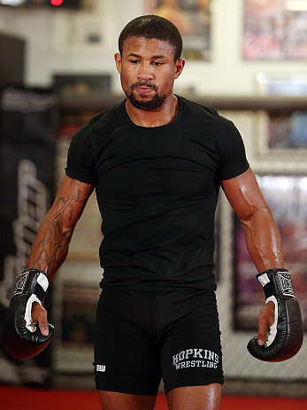 MINNEAPOLIS, MN - OCTOBER 02: Marcus LeVesseur works out for media and fans during an open training session at Cellar Kickboxing and Martial Arts on October 2, 2012 in Minneapolis, Minnesota. (Photo by Josh Hedges/Zuffa LLC/Zuffa LLC via Getty Images)