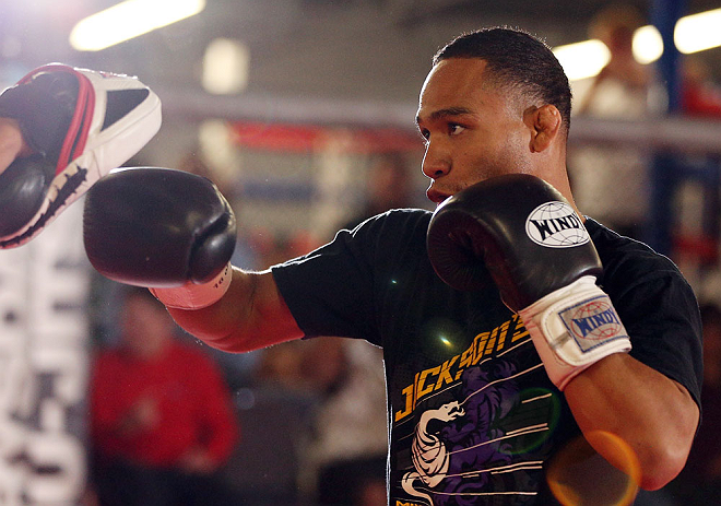 MINNEAPOLIS, MN - OCTOBER 02: John Dodson works out for media and fans during an open training session at Cellar Kickboxing and Martial Arts on October 2, 2012 in Minneapolis, Minnesota. (Photo by Josh Hedges/Zuffa LLC/Zuffa LLC via Getty Images)