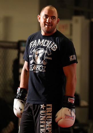 MINNEAPOLIS, MN - OCTOBER 02: Travis Browne works out for media and fans during an open training session at Cellar Kickboxing and Martial Arts on October 2, 2012 in Minneapolis, Minnesota. (Photo by Josh Hedges/Zuffa LLC/Zuffa LLC via Getty Images)