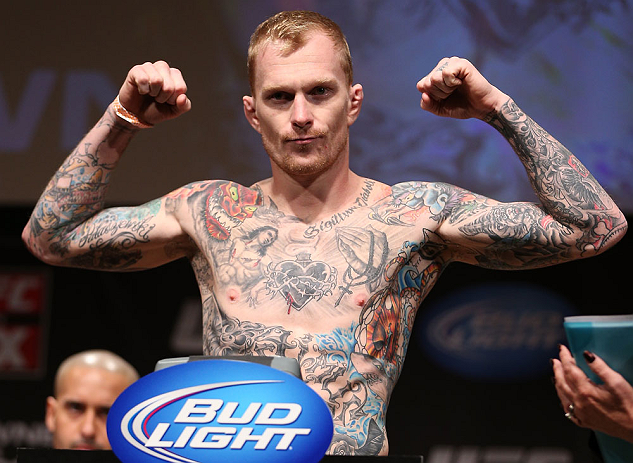 MINNEAPOLIS, MN - OCTOBER 04:  Bart Palaszewski weighs in during the UFC on FX weigh in at Pantages Theater on October 4, 2012 in Minneapolis, Minnesota.  (Photo by Josh Hedges/Zuffa LLC/Zuffa LLC via Getty Images)