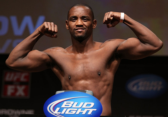 MINNEAPOLIS, MN - OCTOBER 04:  Yves Edwards weighs in during the UFC on FX weigh in at Pantages Theater on October 4, 2012 in Minneapolis, Minnesota.  (Photo by Josh Hedges/Zuffa LLC/Zuffa LLC via Getty Images)