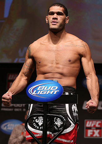 MINNEAPOLIS, MN - OCTOBER 04:  Antonio "Bigfoot" Silva weighs in during the UFC on FX weigh in at Pantages Theater on October 4, 2012 in Minneapolis, Minnesota.  (Photo by Josh Hedges/Zuffa LLC/Zuffa LLC via Getty Images)