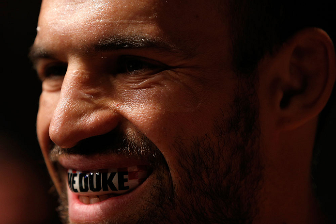 GOLD COAST, AUSTRALIA - DECEMBER 15:  Igor Pokrajac prepares to enter the Octagon before his light heavyweight fight against Joey Beltran at the UFC on FX event on December 15, 2012  at Gold Coast Convention and Exhibition Centre in Gold Coast, Australia.  (Photo by Josh Hedges/Zuffa LLC/Zuffa LLC via Getty Images)