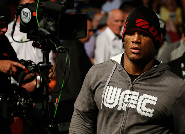 GOLD COAST, AUSTRALIA - DECEMBER 15:  Hector Lombard enters the arena before his middleweight fight against Rousimar Palhares at the UFC on FX event on December 15, 2012  at Gold Coast Convention and Exhibition Centre in Gold Coast, Australia.  (Photo by Josh Hedges/Zuffa LLC/Zuffa LLC via Getty Images)