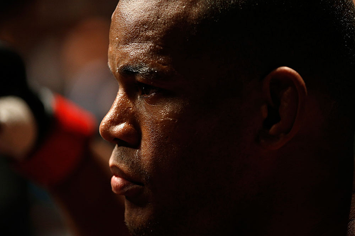 GOLD COAST, AUSTRALIA - DECEMBER 15:  Hector Lombard prepares to enter the Octagon before his middleweight fight against Rousimar Palhares at the UFC on FX event on December 15, 2012  at Gold Coast Convention and Exhibition Centre in Gold Coast, Australia.  (Photo by Josh Hedges/Zuffa LLC/Zuffa LLC via Getty Images)