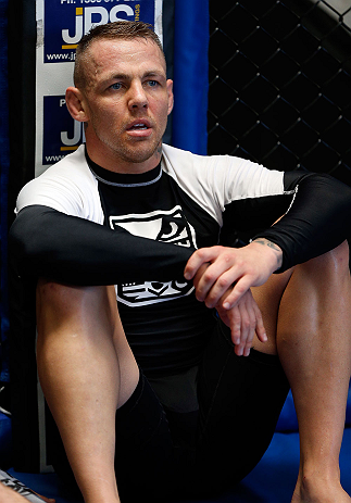 GOLD COAST, AUSTRALIA - DECEMBER 13: Ross Pearson works out for the media during the UFC on FX open workouts on December 13, 2012 at Boonchu Gym in Gold Coast, Australia. (Photo by Josh Hedges/Zuffa LLC/Zuffa LLC via Getty Images)