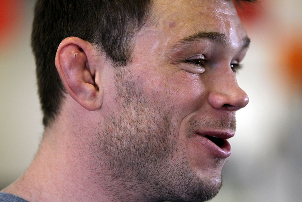 LAS VEGAS, NV - JUNE 26:   Forrest Griffin holds an open workout session for media ahead of his UFC 148 fight against Tito Ortiz at the Robert Drysdale Jiu Jitsu Gym on June 26, 2012 in Las Vegas, Nevada.  (Photo by Josh Hedges/Zuffa LLC/Zuffa LLC via Getty Images)