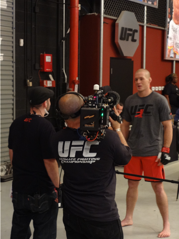 Ultimate Fighter 19 contestant Daniel Spohn is interviewed after securing his spot in the TUF house.