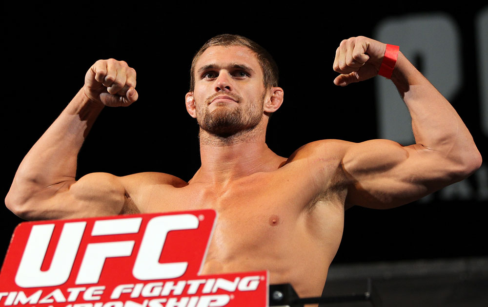 LAS VEGAS, NV - MAY 31:   Daron Cruickshank makes weight during The Ultimate Fighter Live weigh in at the Palms Casino Resort on May 31, 2012 in Las Vegas, Nevada.  (Photo by Josh Hedges/Zuffa LLC/Zuffa LLC via Getty Images)  *** Local Caption *** Daron Cruickshank