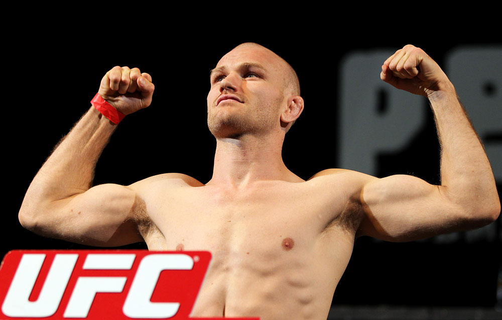 LAS VEGAS, NV - MAY 31:   Martin Kampmann makes weight during The Ultimate Fighter Live weigh in at the Palms Casino Resort on May 31, 2012 in Las Vegas, Nevada.  (Photo by Josh Hedges/Zuffa LLC/Zuffa LLC via Getty Images)  *** Local Caption *** Martin Kampmann