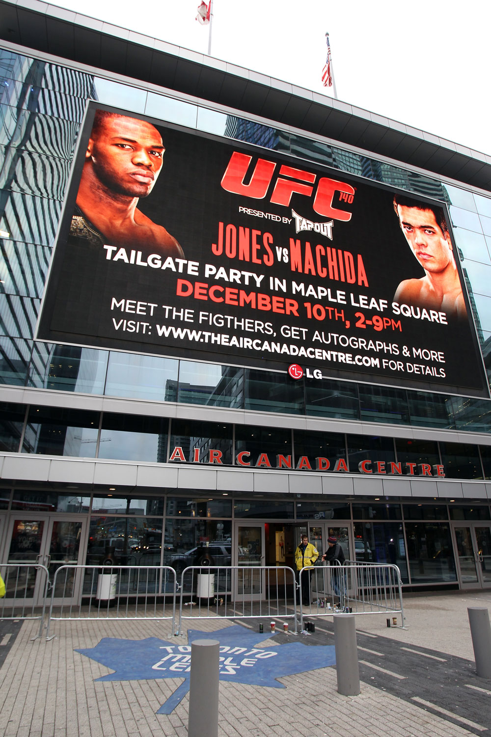 TORONTO, ON - DECEMBER 09:  A general view of the Air Canada Centre outside during the UFC 140 Official Weigh-in on December 9, 2011 in Toronto, Canada.  (Photo by Mike Roach/Zuffa LLC/Zuffa LLC via Getty Images)