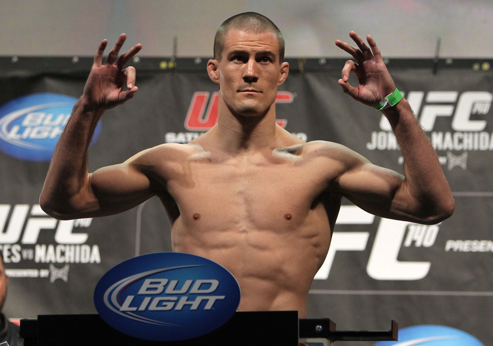 TORONTO, ON - DECEMBER 09:  John Cholish weighs in during the UFC 140 Official Weigh-in at the Air Canada Centre on December 9, 2011 in Toronto, Canada.  (Photo by Josh Hedges/Zuffa LLC/Zuffa LLC via Getty Images)