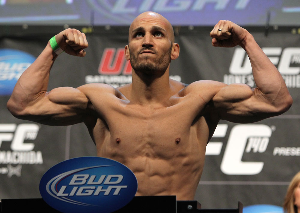 TORONTO, ON - DECEMBER 09:  Rich Attonito weighs in during the UFC 140 Official Weigh-in at the Air Canada Centre on December 9, 2011 in Toronto, Canada.  (Photo by Josh Hedges/Zuffa LLC/Zuffa LLC via Getty Images)