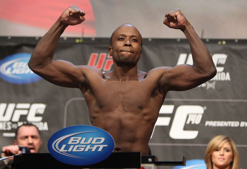 TORONTO, ON - DECEMBER 09:  Claude Patrick weighs in during the UFC 140 Official Weigh-in at the Air Canada Centre on December 9, 2011 in Toronto, Canada.  (Photo by Josh Hedges/Zuffa LLC/Zuffa LLC via Getty Images)