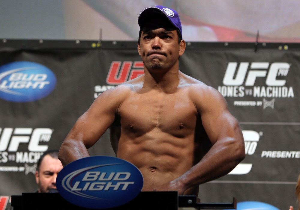 TORONTO, ON - DECEMBER 09:  Lyoto Machida weighs in during the UFC 140 Official Weigh-in at the Air Canada Centre on December 9, 2011 in Toronto, Canada.  (Photo by Josh Hedges/Zuffa LLC/Zuffa LLC via Getty Images)