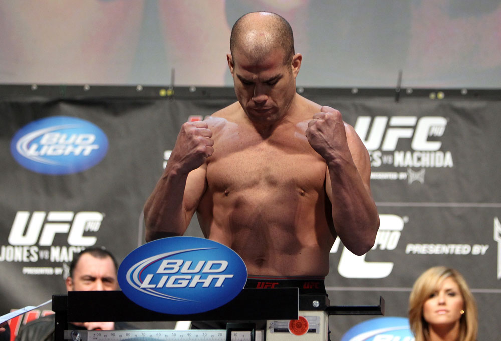 TORONTO, ON - DECEMBER 09:  Tito Ortiz weighs in during the UFC 140 Official Weigh-in at the Air Canada Centre on December 9, 2011 in Toronto, Canada.  (Photo by Josh Hedges/Zuffa LLC/Zuffa LLC via Getty Images)