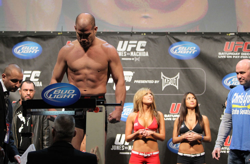 TORONTO, ON - DECEMBER 09:  Tito Ortiz weighs in during the UFC 140 Official Weigh-in at the Air Canada Centre on December 9, 2011 in Toronto, Canada.  (Photo by Josh Hedges/Zuffa LLC/Zuffa LLC via Getty Images)