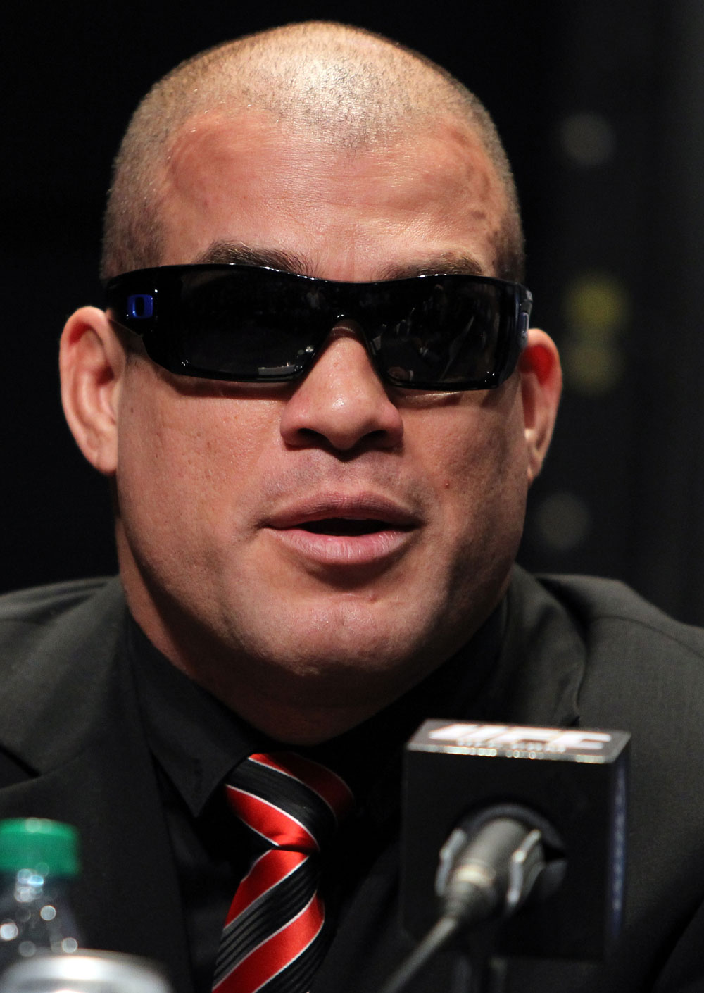 TORONTO, ON - DECEMBER 08: Tito Ortiz attends the final UFC 140 pre-fight press conference at Bell Tiff Lightbox Cinema1 on December 8, 2011 in Toronto, Canada. (Photo by Josh Hedges/Zuffa LLC/Zuffa LLC via Getty Images)