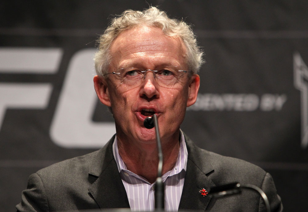 TORONTO, ON - DECEMBER 08: UFC Director of Canadian Operations Tom Wright attends the final UFC 140 pre-fight press conference at Bell Tiff Lightbox Cinema1 on December 8, 2011 in Toronto, Canada. (Photo by Josh Hedges/Zuffa LLC/Zuffa LLC via Getty Images)