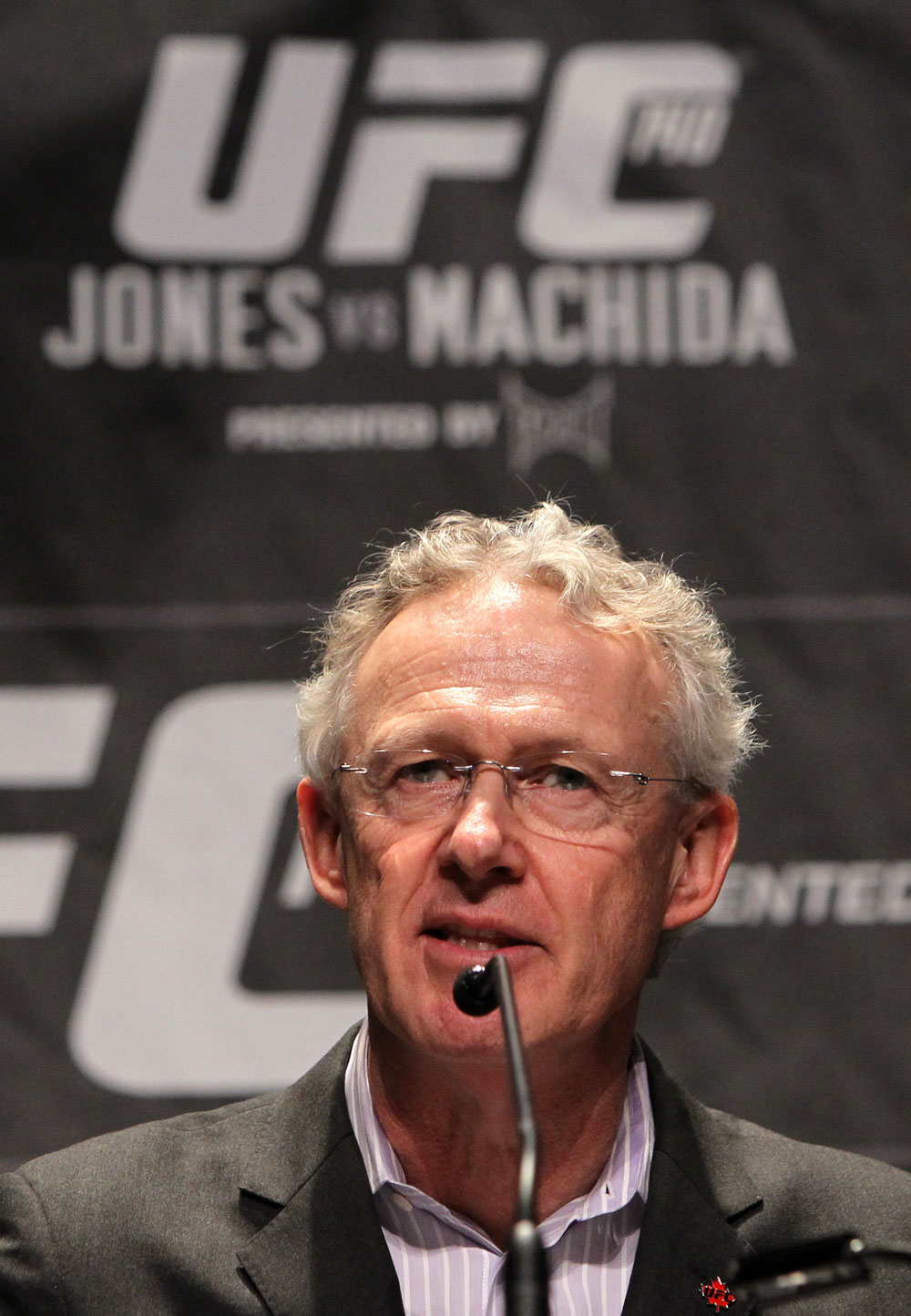 TORONTO, ON - DECEMBER 08: UFC Director of Canadian Operations Tom Wright attends the final UFC 140 pre-fight press conference at Bell Tiff Lightbox Cinema1 on December 8, 2011 in Toronto, Canada. (Photo by Josh Hedges/Zuffa LLC/Zuffa LLC via Getty Images)