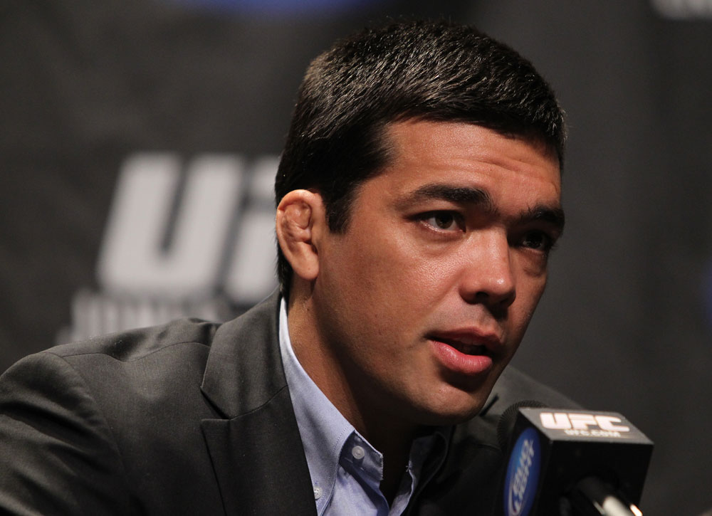 TORONTO, ON - DECEMBER 08: Lyoto Machida attends the final UFC 140 pre-fight press conference at Bell Tiff Lightbox Cinema1 on December 8, 2011 in Toronto, Canada. (Photo by Josh Hedges/Zuffa LLC/Zuffa LLC via Getty Images)