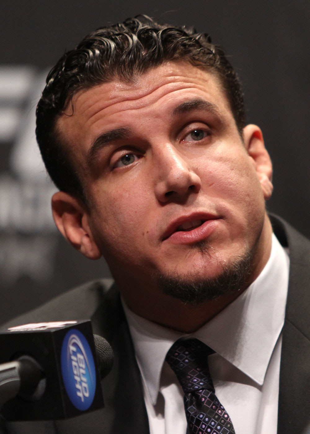 TORONTO, ON - DECEMBER 08: Frank Mir attends the final UFC 140 pre-fight press conference at Bell Tiff Lightbox Cinema1 on December 8, 2011 in Toronto, Canada. (Photo by Josh Hedges/Zuffa LLC/Zuffa LLC via Getty Images)