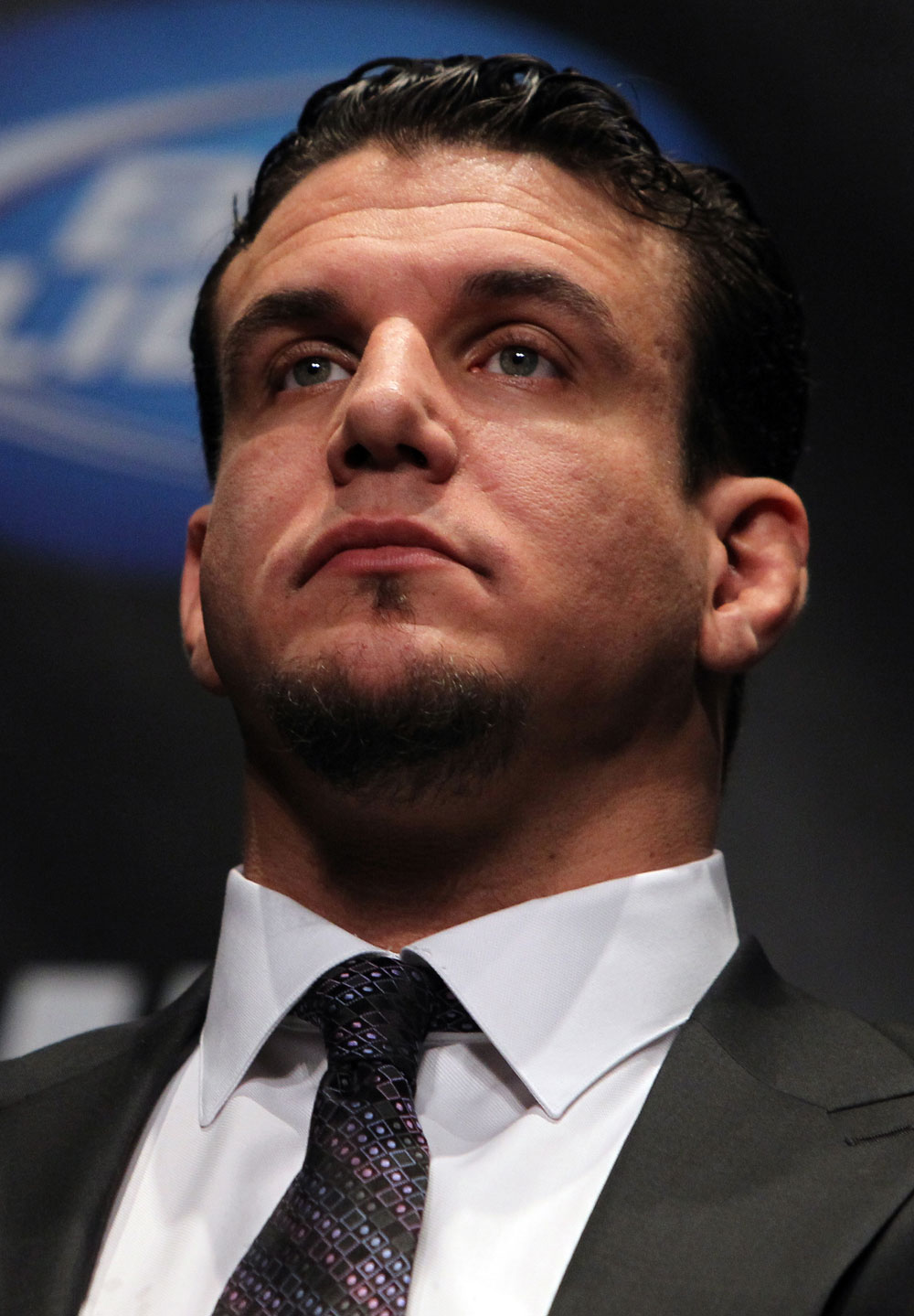 TORONTO, ON - DECEMBER 08: Frank Mir attends the final UFC 140 pre-fight press conference at Bell Tiff Lightbox Cinema1 on December 8, 2011 in Toronto, Canada. (Photo by Josh Hedges/Zuffa LLC/Zuffa LLC via Getty Images)