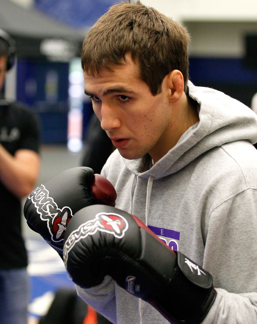 ATLANTA, GA - APRIL 19: Rory MacDonald of Canada works out for the media during UFC 145 open workouts at GSU Sports Arena on April 19, 2012 in Atlanta, Georgia. (Photo by Kevin C. Cox/Zuffa LLC/Zuffa LLC via Getty Images)
