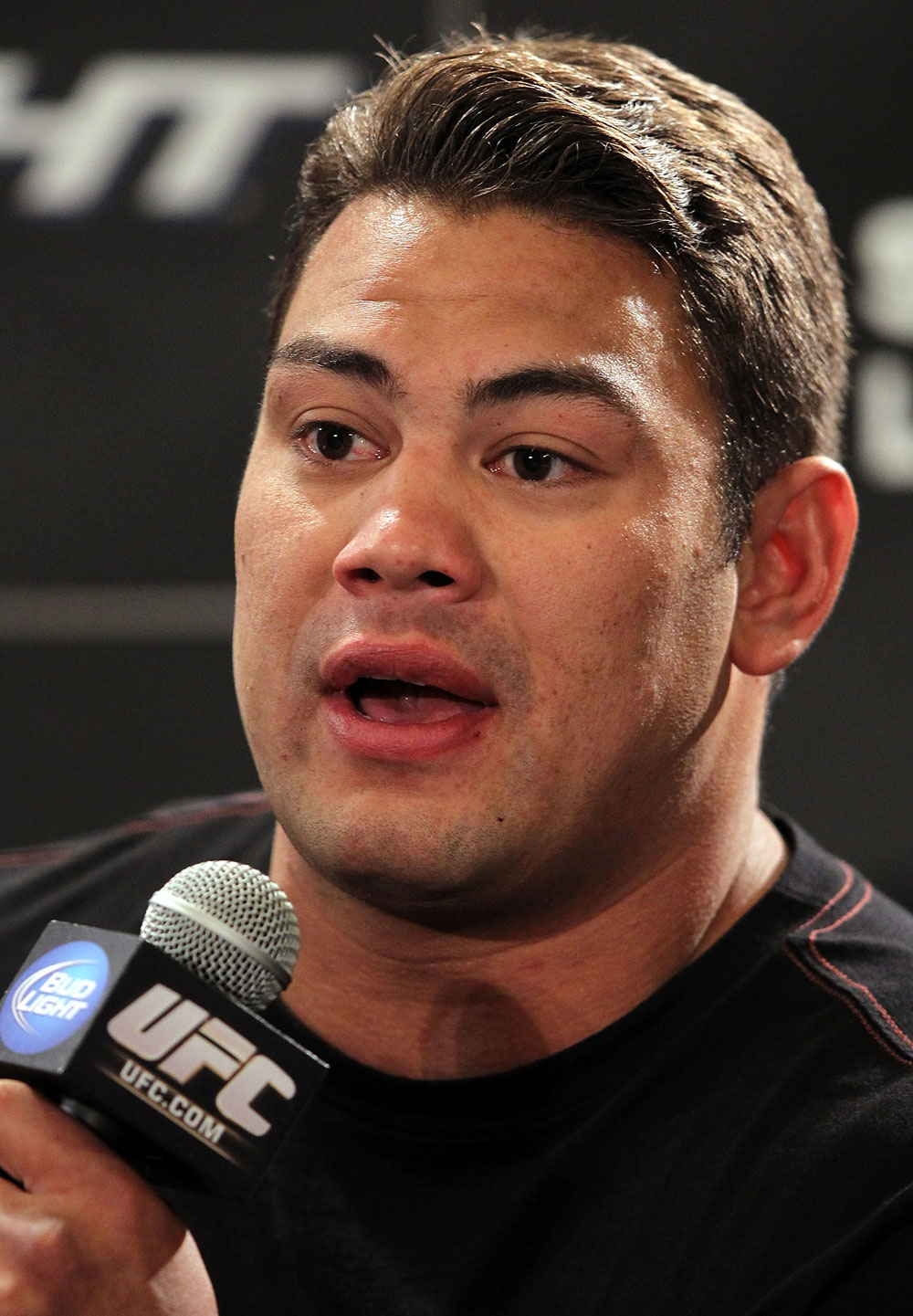 LAS VEGAS, NV - MAY 24: Shane Del Rosario attends the UFC 146 press conference at MGM Grand on May 24, 2012 in Las Vegas, Nevada. (Photo by Josh Hedges/Zuffa LLC/Zuffa LLC via Getty Images)