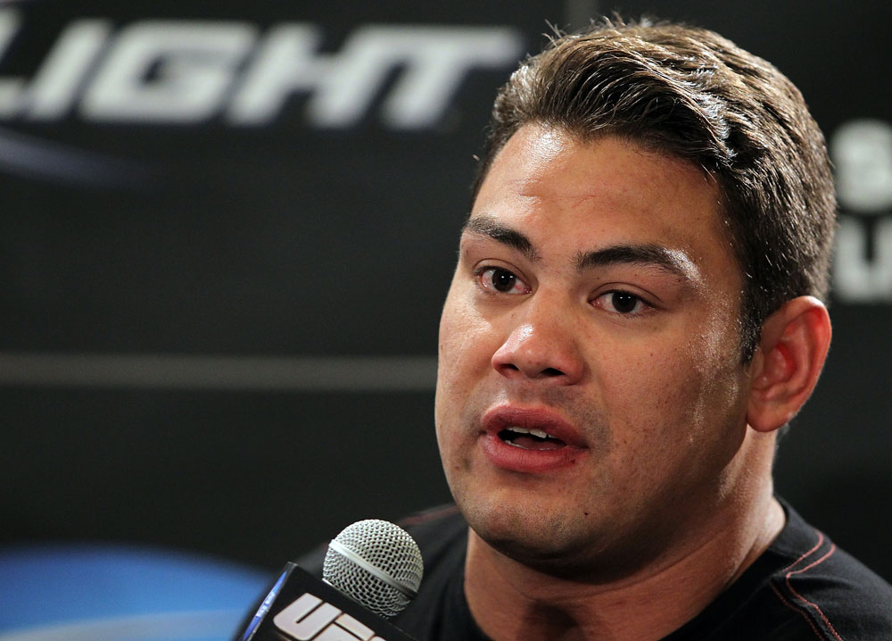 LAS VEGAS, NV - MAY 24: Shane Del Rosario attends the UFC 146 press conference at MGM Grand on May 24, 2012 in Las Vegas, Nevada. (Photo by Josh Hedges/Zuffa LLC/Zuffa LLC via Getty Images)